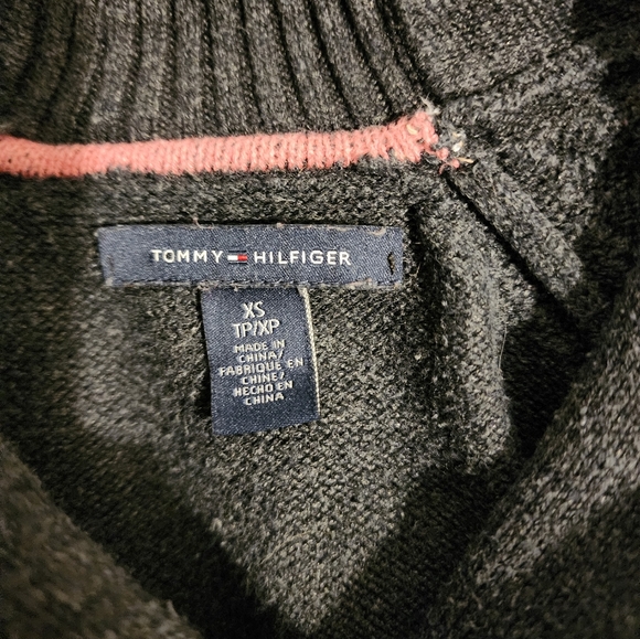 Tommy Hilfiger Argyle  Womens  Medium Cowl Neck Knit Sweater - Picture 4 of 4